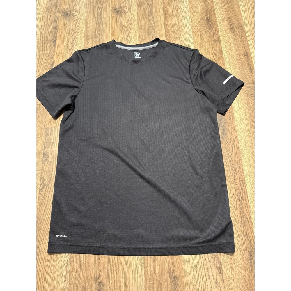 Athletic Shirts Men's Size Medium Black Short Sleeve Crew Neck Athletic Wear